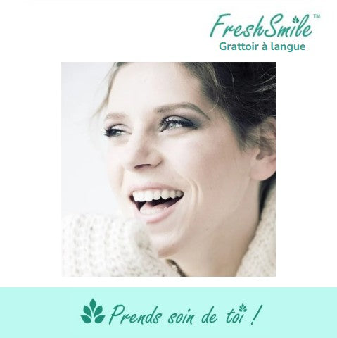 FreshSmile™ | Soins Quotidiens | Grattoir à langue | acier inoxydable