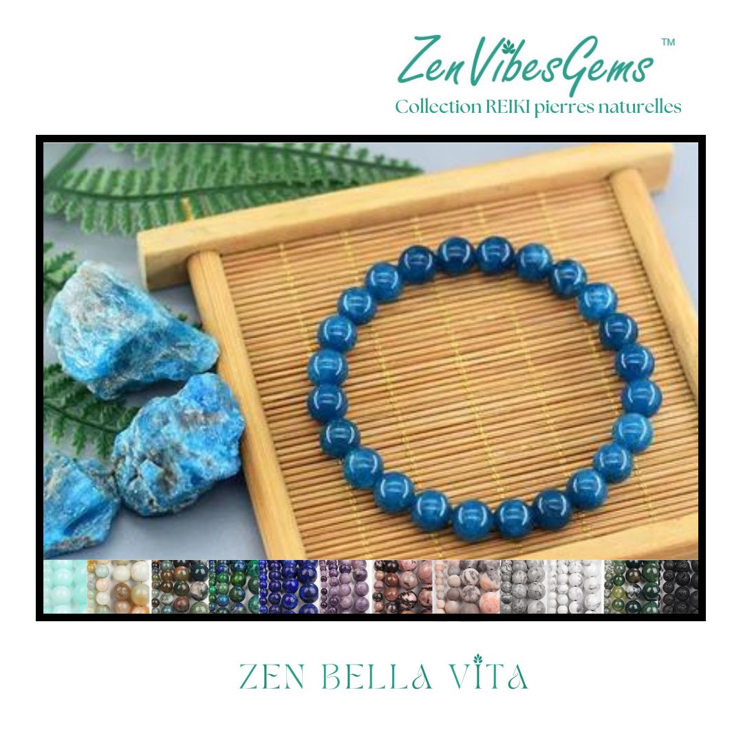 ZenVibesGems™ |  Bracelets |  REIKI pierres naturelles (6mm)