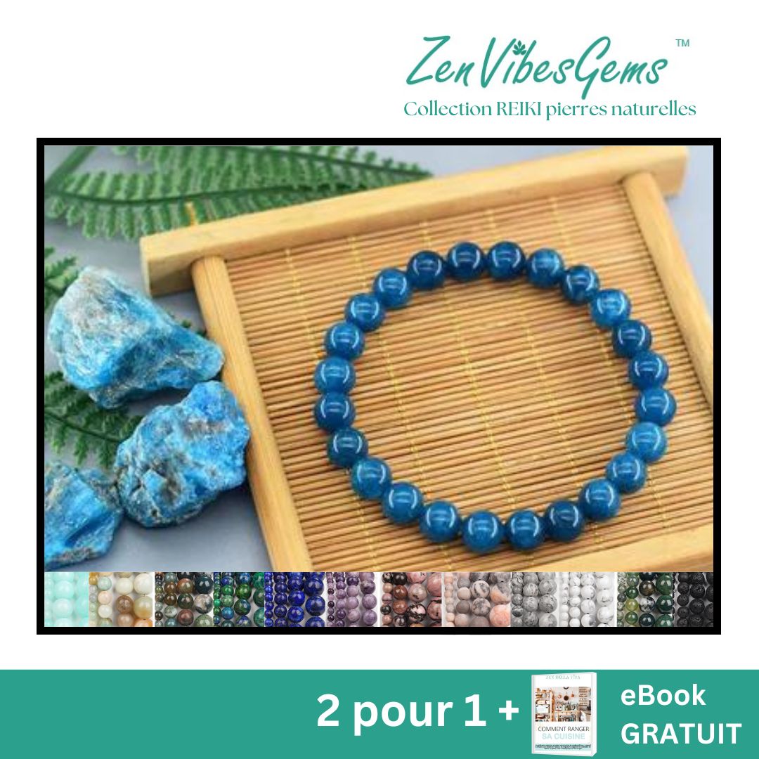 ZenVibesGems™ |  Bracelets |  REIKI pierres naturelles (6mm)
