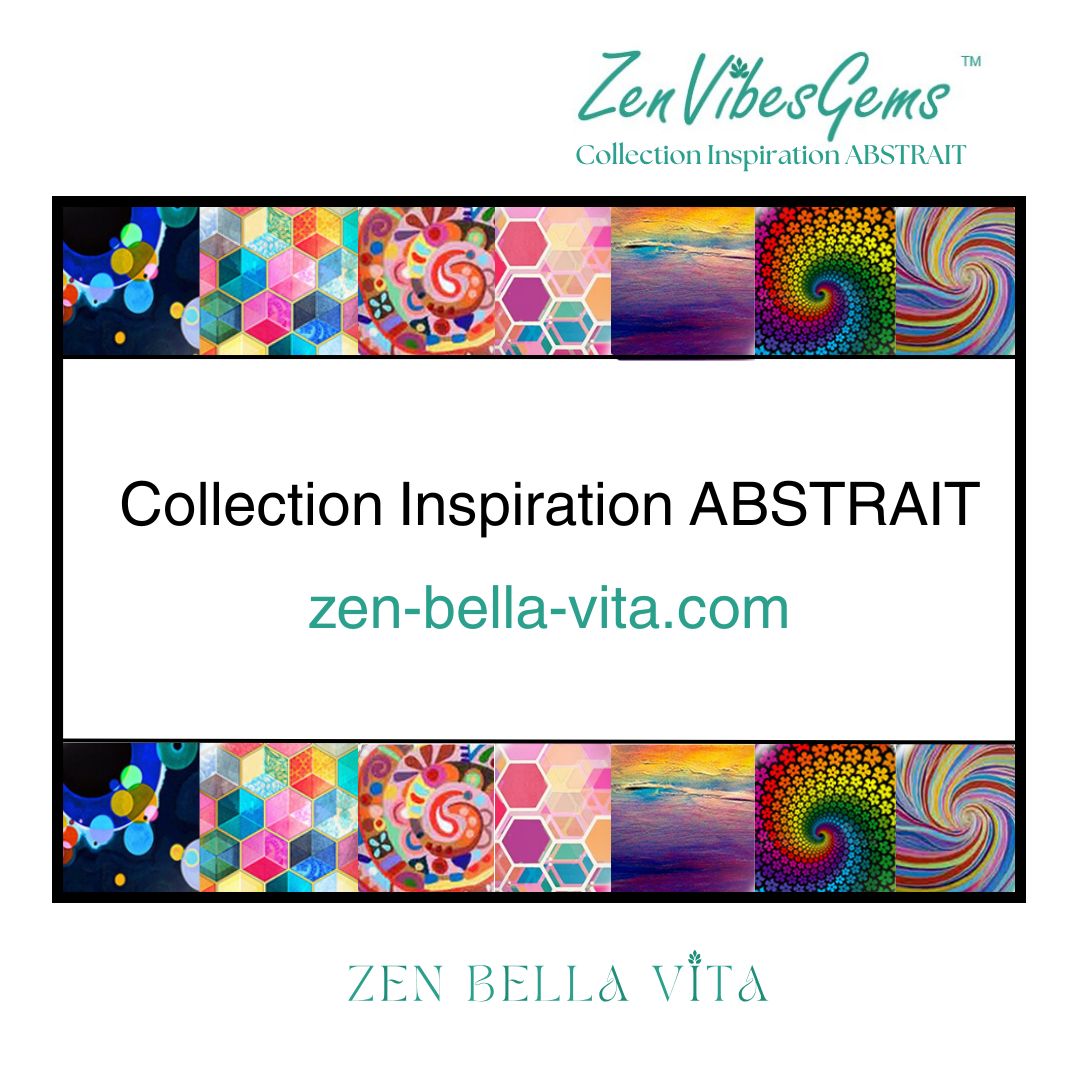 ZenVibesGems™ |  Boucles d'oreilles | Collection Inspiration ART ABSTRAIT™