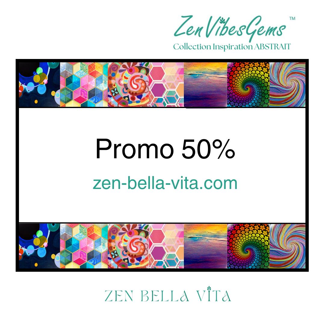 ZenVibesGems™ |  Boucles d'oreilles | Collection Inspiration ART ABSTRAIT™