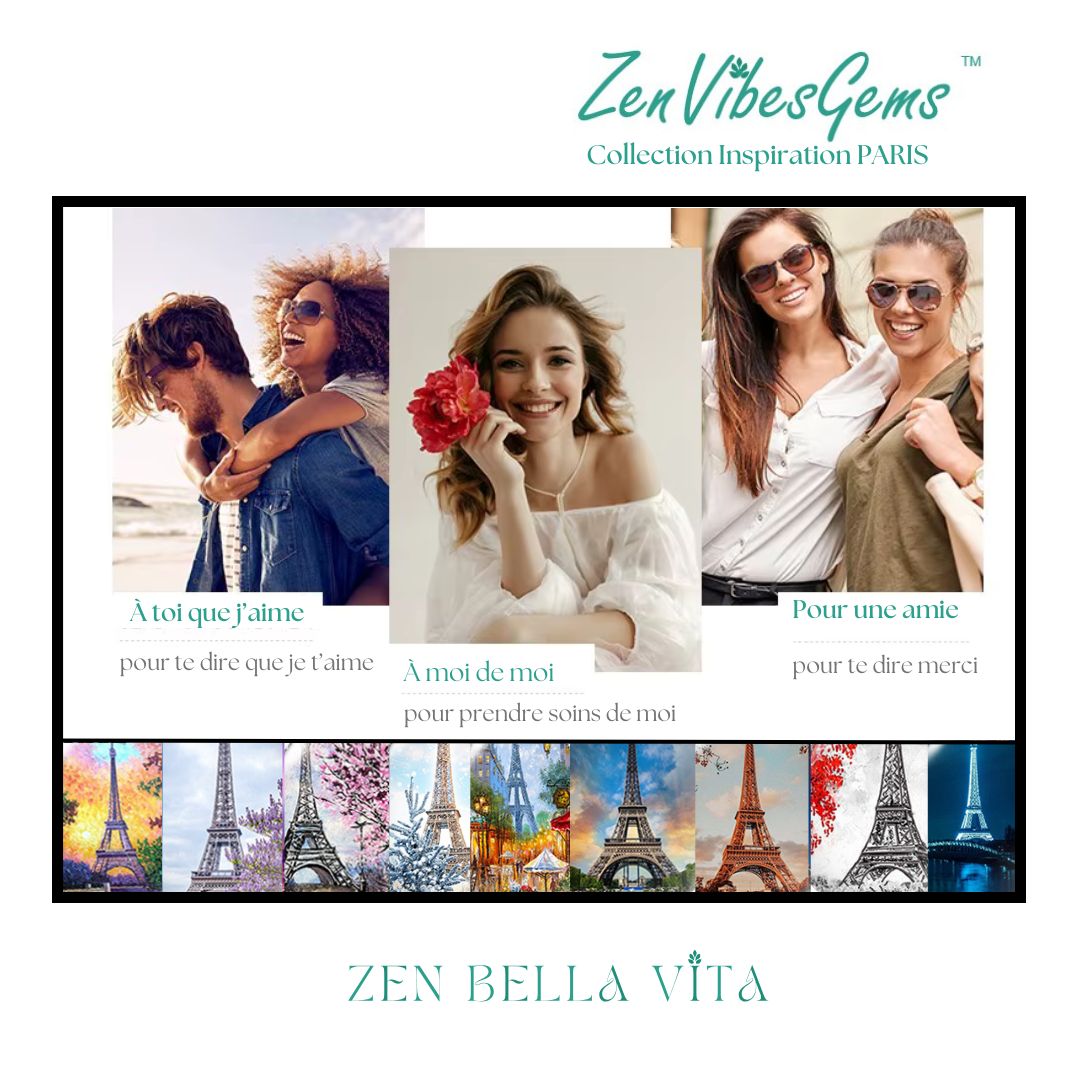ZenVibesGems™ |  Boucles d'oreilles | Collection Inspiration PARIS™ | TOUR EIFFEL