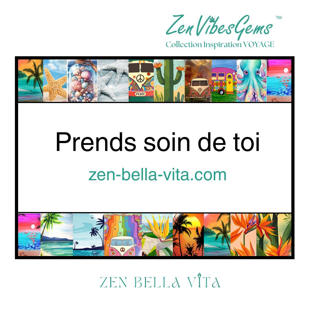 ZenVibesGems™ |  Boucles d'oreilles | Collection Inspiration VOYAGE™ | PLAGE, ÉTOILES DE MER, OISEAUX DU PARADIS, VAN