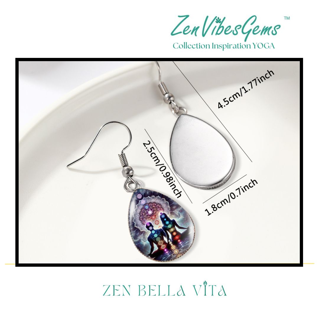 ZenVibesGems™ |  Boucles d'oreilles | Collection Inspiration YOGA™ | ARBRES DE VIE et MANDALAS