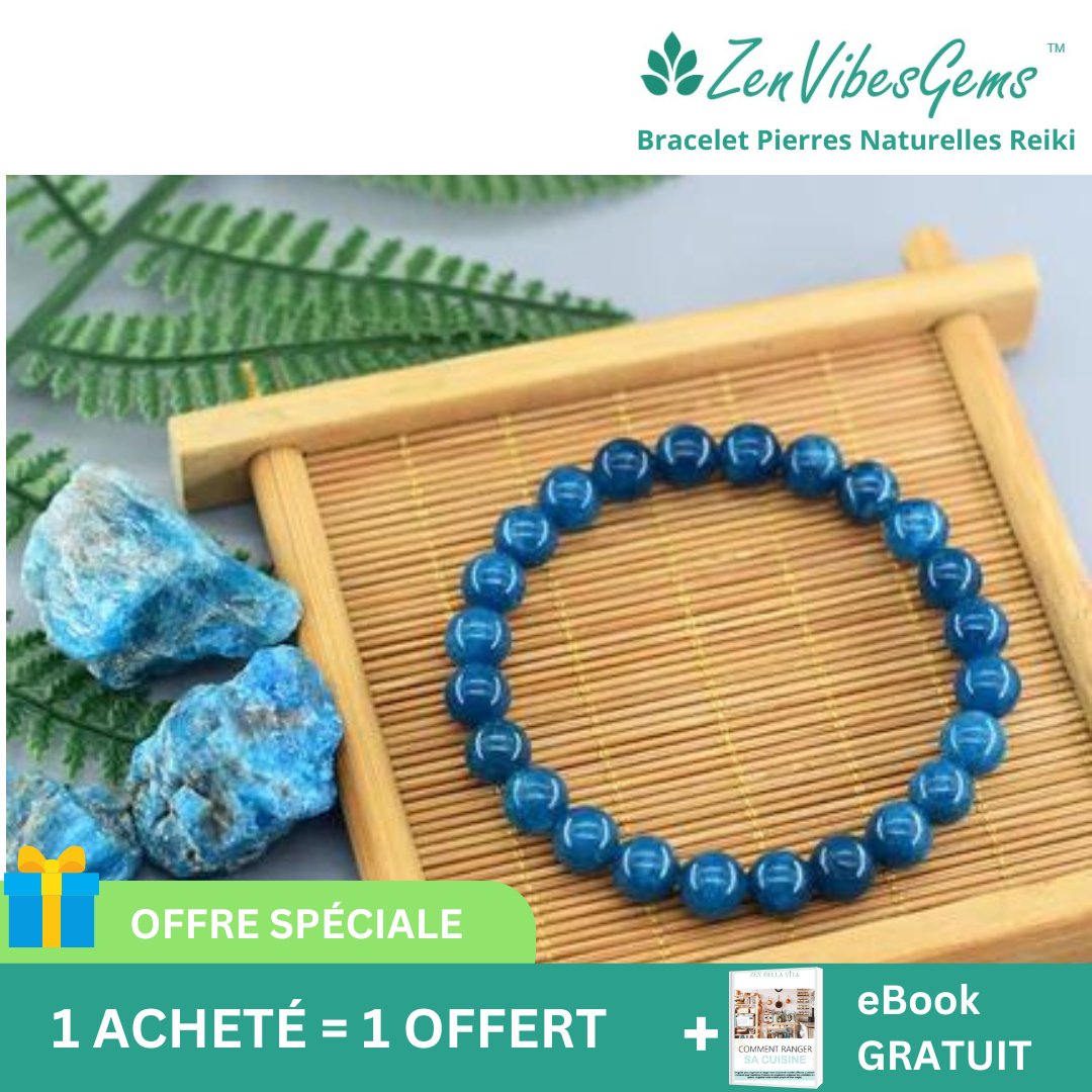 ZenVibesGems™ | Bracelet Pierres Naturelles Reiki - Zen Bella Vita