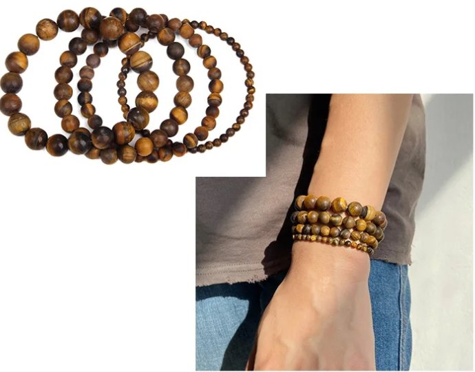 ZenVibesGems™ | Kit4 Bracelets Pierres Naturelles Reiki (4+6+8+10mm) - Zen Bella Vita