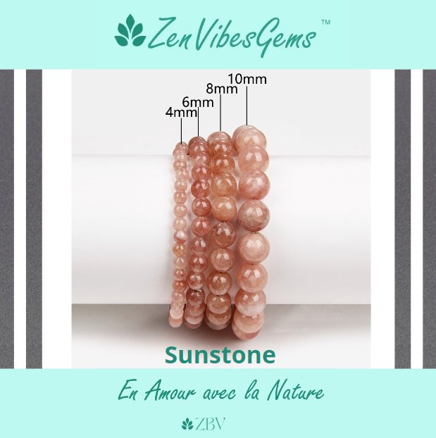 ZenVibesGems™ | Kit4 Bracelets Pierres Naturelles Reiki (4+6+8+10mm) - Zen Bella Vita